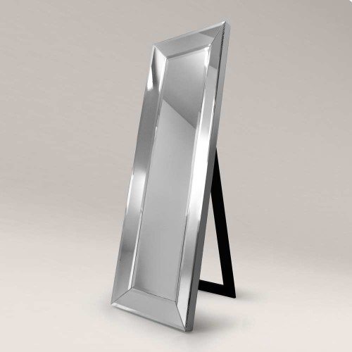 Lustro stojące Cristal 3D - z lustrzaną ramą. GieraDesign
