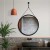 Lustro Scandi  Power Chevron - wiszące czarne w nowoczesnej łazience. GieraDesign