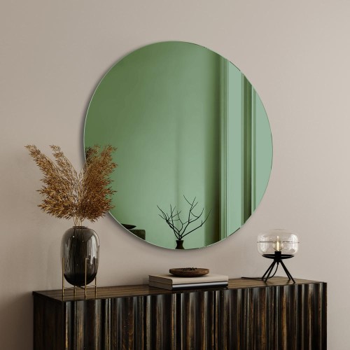 Lustro okrągłe zielone. GieraDesign