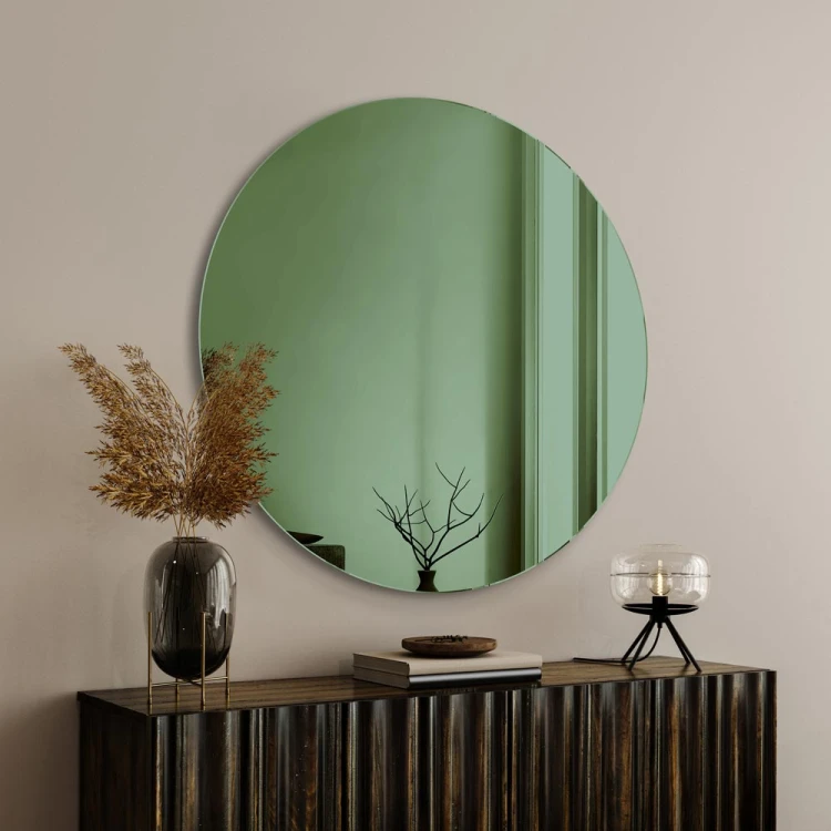 Lustro okrągłe zielone. GieraDesign