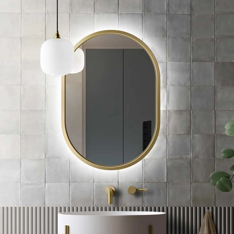 Lustro Ambient - złote podświetlane. GieraDesign
