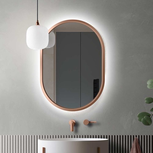 Lustro Ambient – miedziane podświetlane. GieraDesign