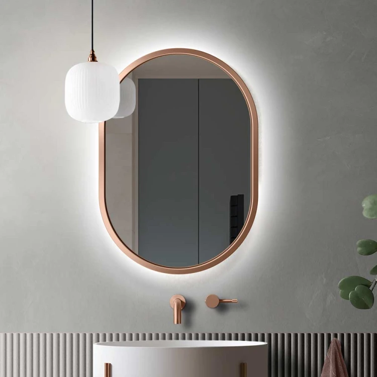 Lustro Ambient – miedziane podświetlane. GieraDesign