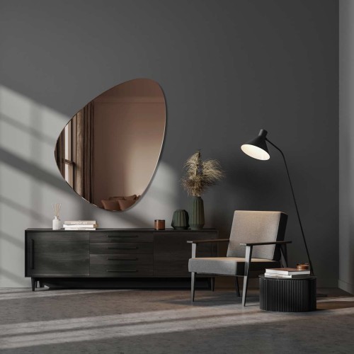 Lustro Fly Brązowe. GieraDesign