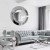 Lustro Glamour - dekoracyjne grafitowe w eleganckim wnętrzu. GieraDesign