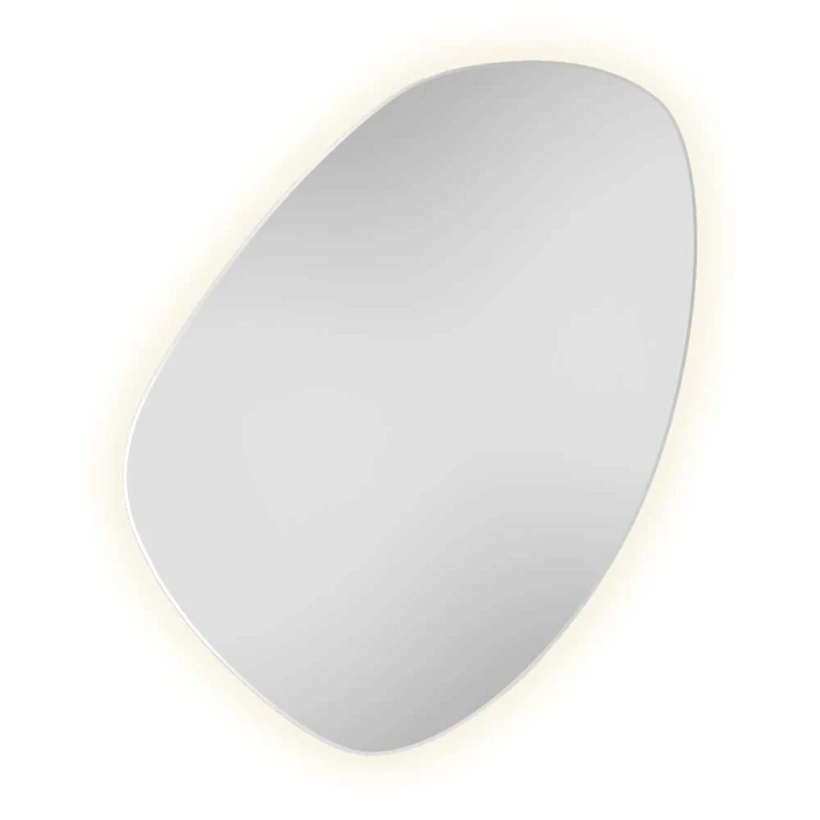Lustro Eggi podświetlane w nieregularnym kształcie, GieraDesign.