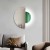 Lustro dekoracyjne Luna zielone podświetlane do salonu. GieraDesign