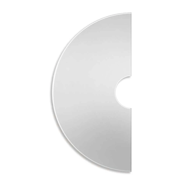 Lustro Pico -  półokrągłe z wycięciem na kinkiet. GieraDesign