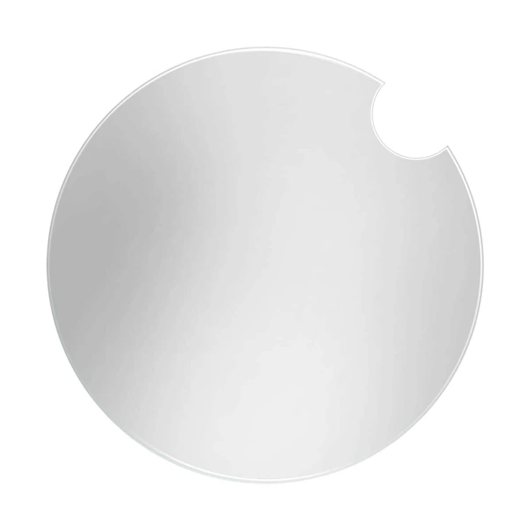 Lustro okrągłe Pico z wycięciem na kinkiet. GieraDesign
