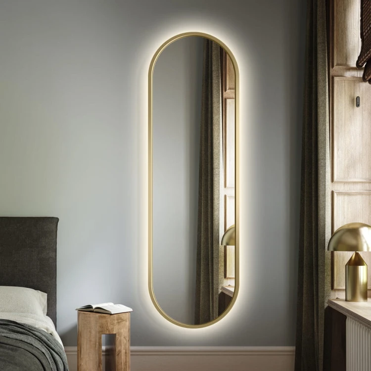 Lustro Ambient - złote podświetlane. GieraDesign
