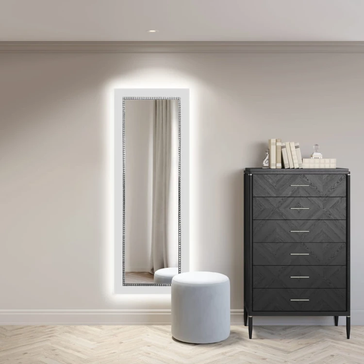 Lustro Bracelet SQ II w białe LED. GieraDesign
