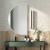 Lustro Portal Wide - półokrągłe, białe. GieraDesign