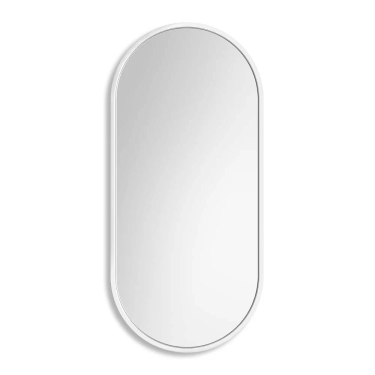 Lustro Ambient owalne w białej ramie, GieraDesign