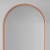 Lustro owalne Ambient miedziane - detal. GieraDesign