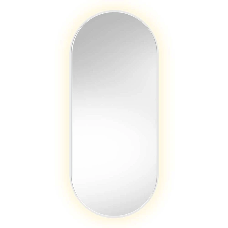 Lustro Ambient Slim - białe podświetlane.  GieraDesign