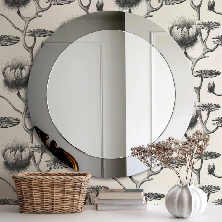 Lustro Lady -  grafitowe. GieraDesign
