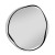 Lustro Banda w czarnej metalowej ramie. GieraDesign