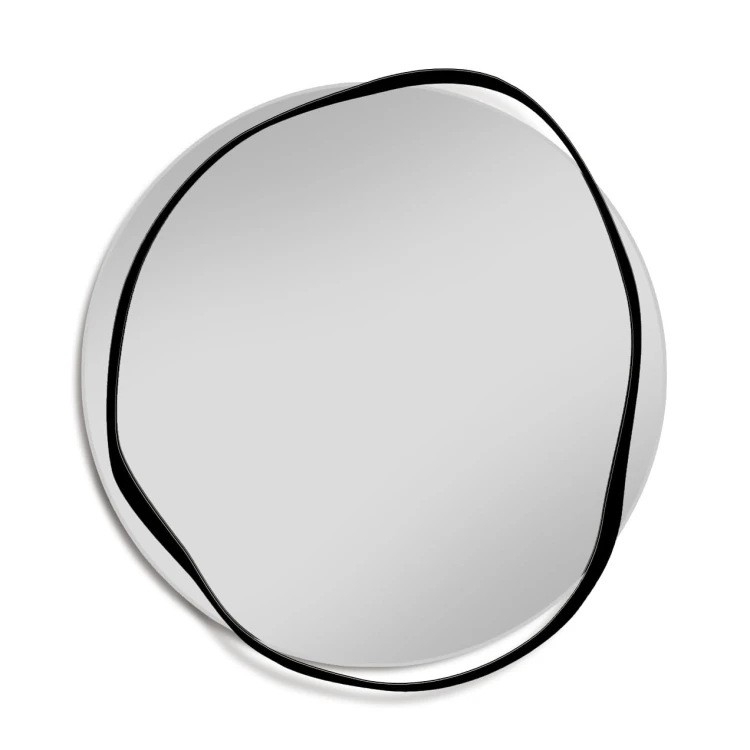 Lustro Banda w czarnej metalowej ramie. GieraDesign