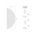 Wymiary oraz możliwość zawieszenia lustra DiTerti LED półokrągłe 1/3 koła, GieraDesign.