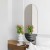 Lustro Novi grafitowe – owalne dwukolorowe. GieraDesign