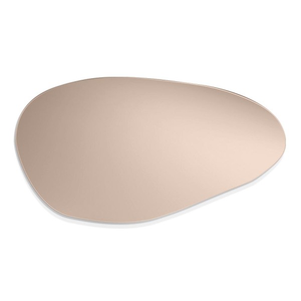 Lustro Plama no.1 brązowe o nieregularnym kształcie. GieraDesign