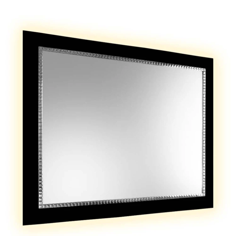 Prostokątne lustro Bracelet SQ LED czarne, GieraDesign.