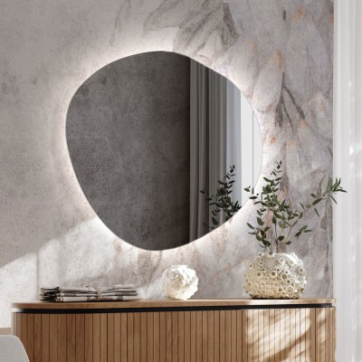 Lustro Lapis - z led grafitowe