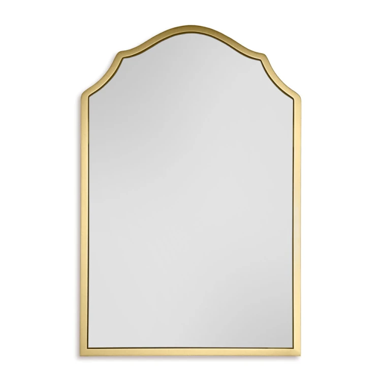 Lustro Grand Porto złote na białym tle. GieraDesign