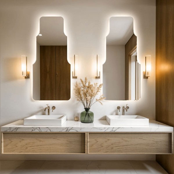 Lustro Cascada podświetlane. GieraDesign