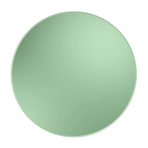 Okrągłe zielone lustro na białym tle, GieraDesign.