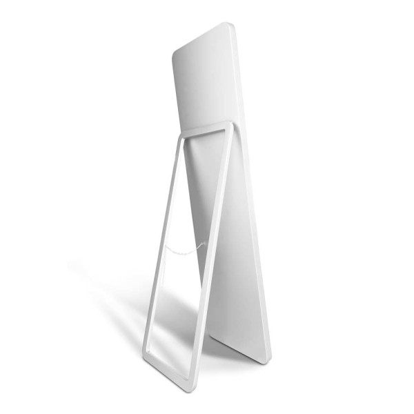 Lustro Billet stojące białe z tyłu, GieraDesign.
