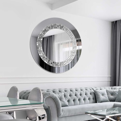 Lustro Glamour - dekoracyjne grafitowe. GieraDesign
