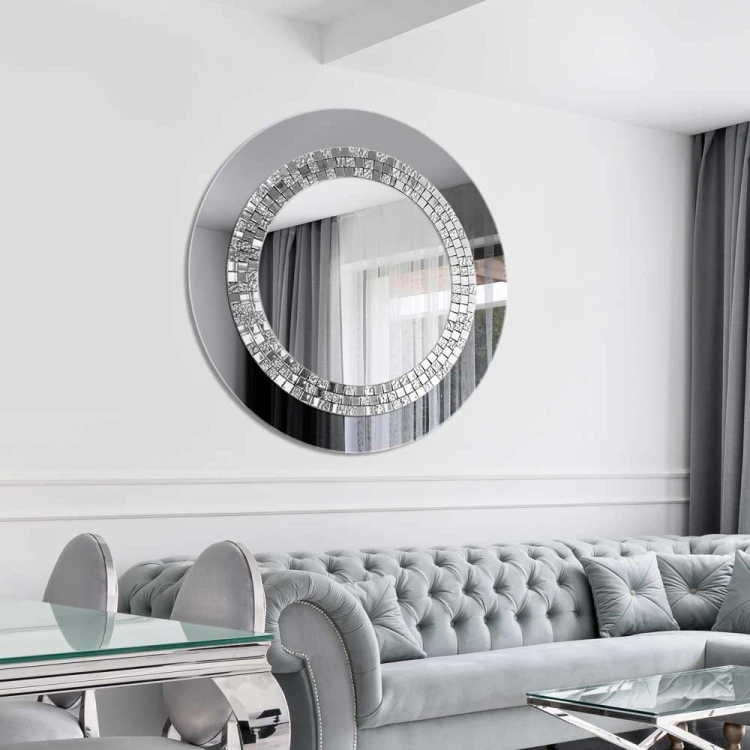 Lustro Glamour - dekoracyjne grafitowe. GieraDesign