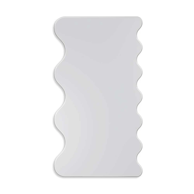 Lustro falowane Rumba na białym tle. GieraDesign