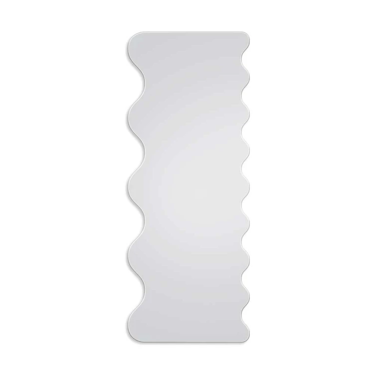 Lustro falowane Rumba do przedpokoju na białym tle. GieraDesign