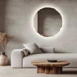Lustro Era – okrągłe podświetlane wyłupane