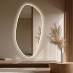 Lustro Roco Elong – podświetlane nieregularne