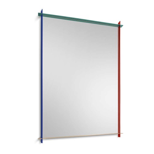 Lustro Monda Slim w kolorowej cienkiej ramie. GieraDesign
