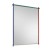 Lustro Monda Slim w kolorowej cienkiej ramie. GieraDesign