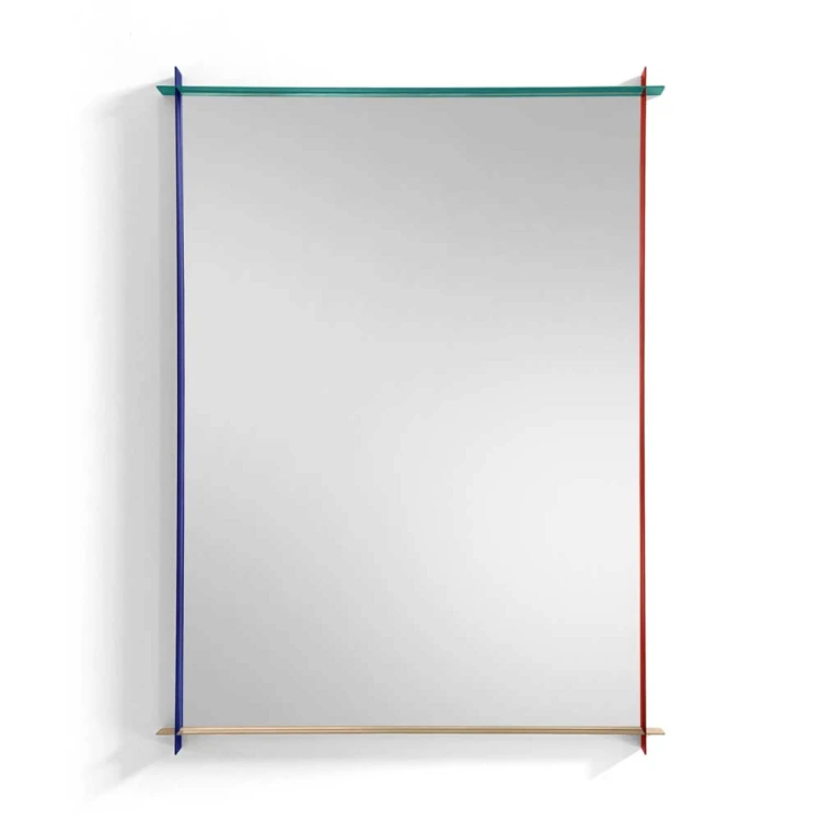 Lustro Monda Slim w kolorowej cienkiej ramie. GieraDesign