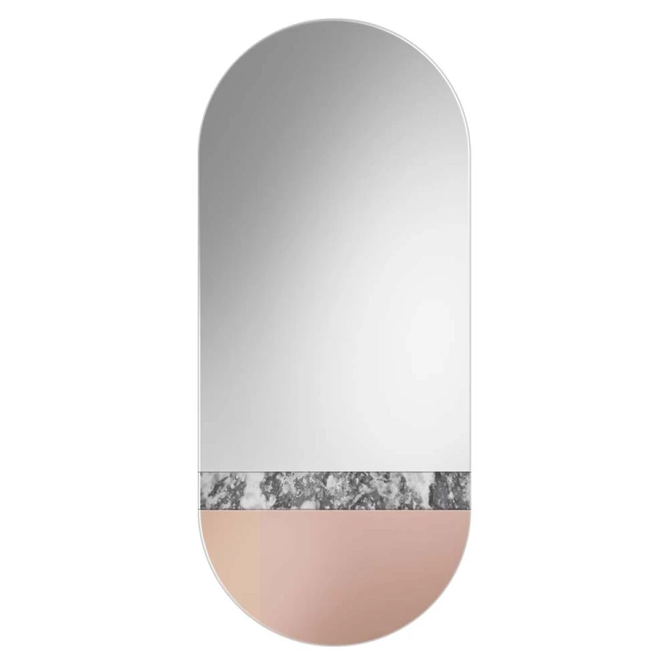 Lustro Fusion miedziane z paskiem Corrosi - Gieradesign
