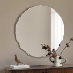 Lustro Era – okrągłe nieregularnie falowane