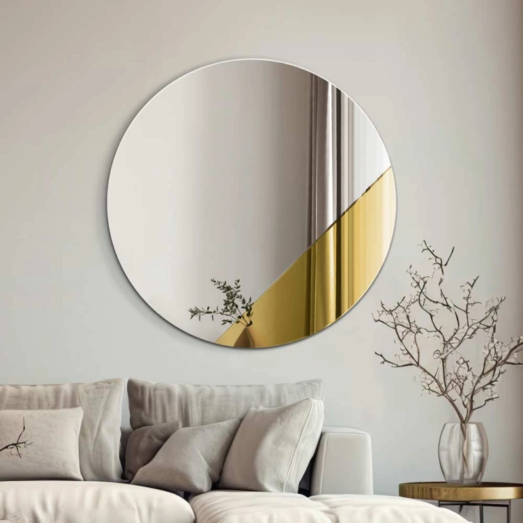 Lustro nowoczesne złote "Sunset" od GieraDesign