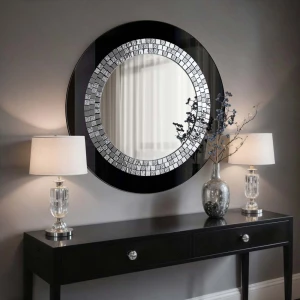 Lustro Elize – w stylu glamour czarne