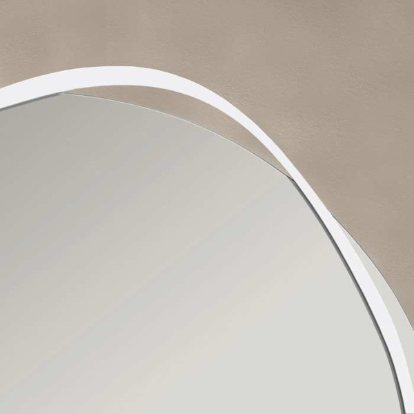 Biała rama lustra Banda, GieraDesign.