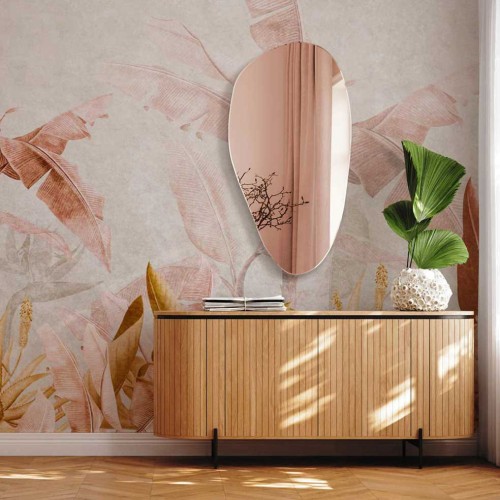 Miedziane Lustro Plama no.1 organiczne dekoracyjne. | GieraDesign