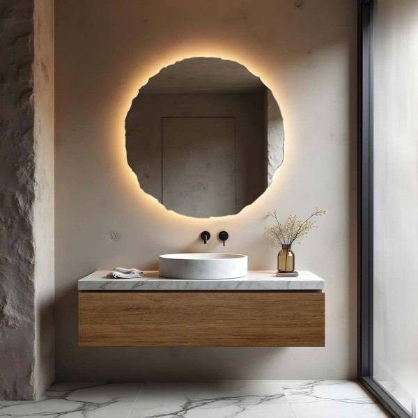 Lustro Era podświetlane w łazience. GieraDesign