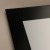 Lustro Modern SQ Black - prostokątne w ramie z czarnego szkła lacobel - zbliżenie na ramę GieraDesign