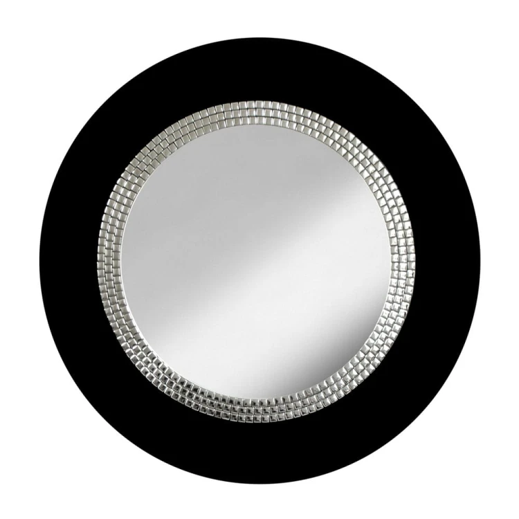 Duże okrągłe lustro dekoracyjne Elegance w stylu glamour i art deco. GieraDesign