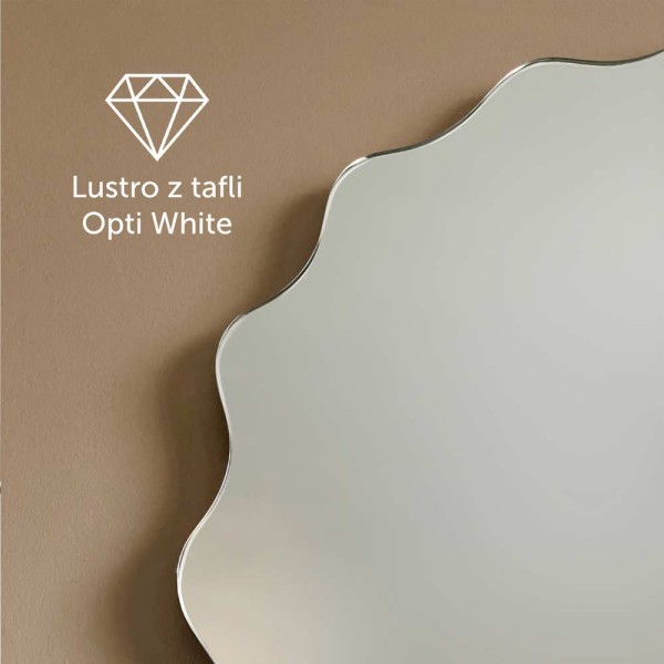 Lustro Holly wykonane jest z tafli opti white